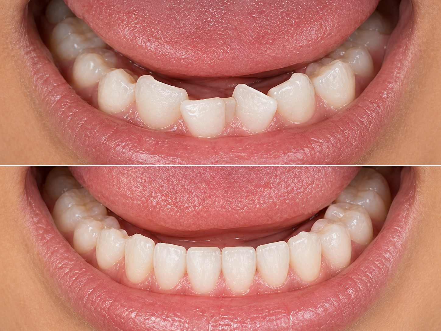 Case 1 smile transformation before and after