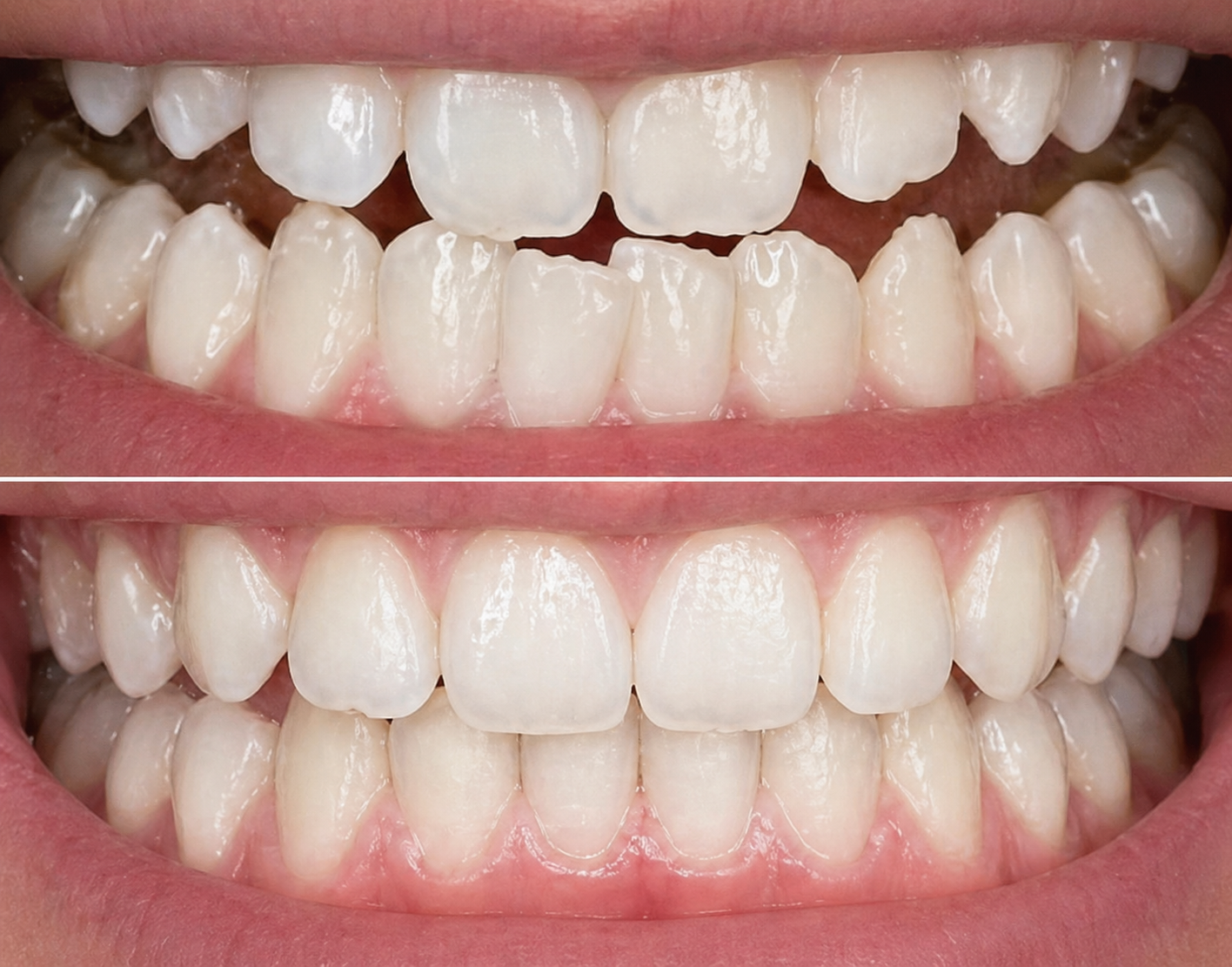 Case 2 smile transformation before and after